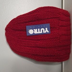Yutro Red Beanie